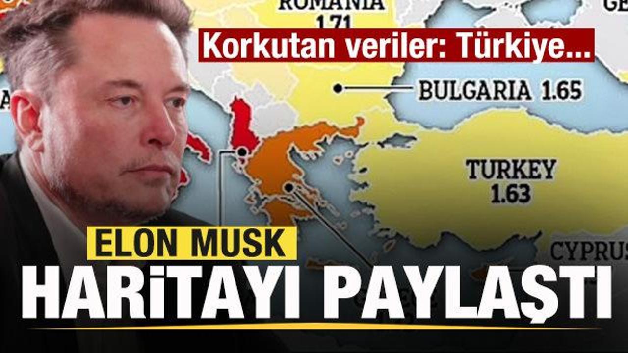 Elon Musk harita paylaştı ve uyardı! Korkutan veriler: Türkiye…